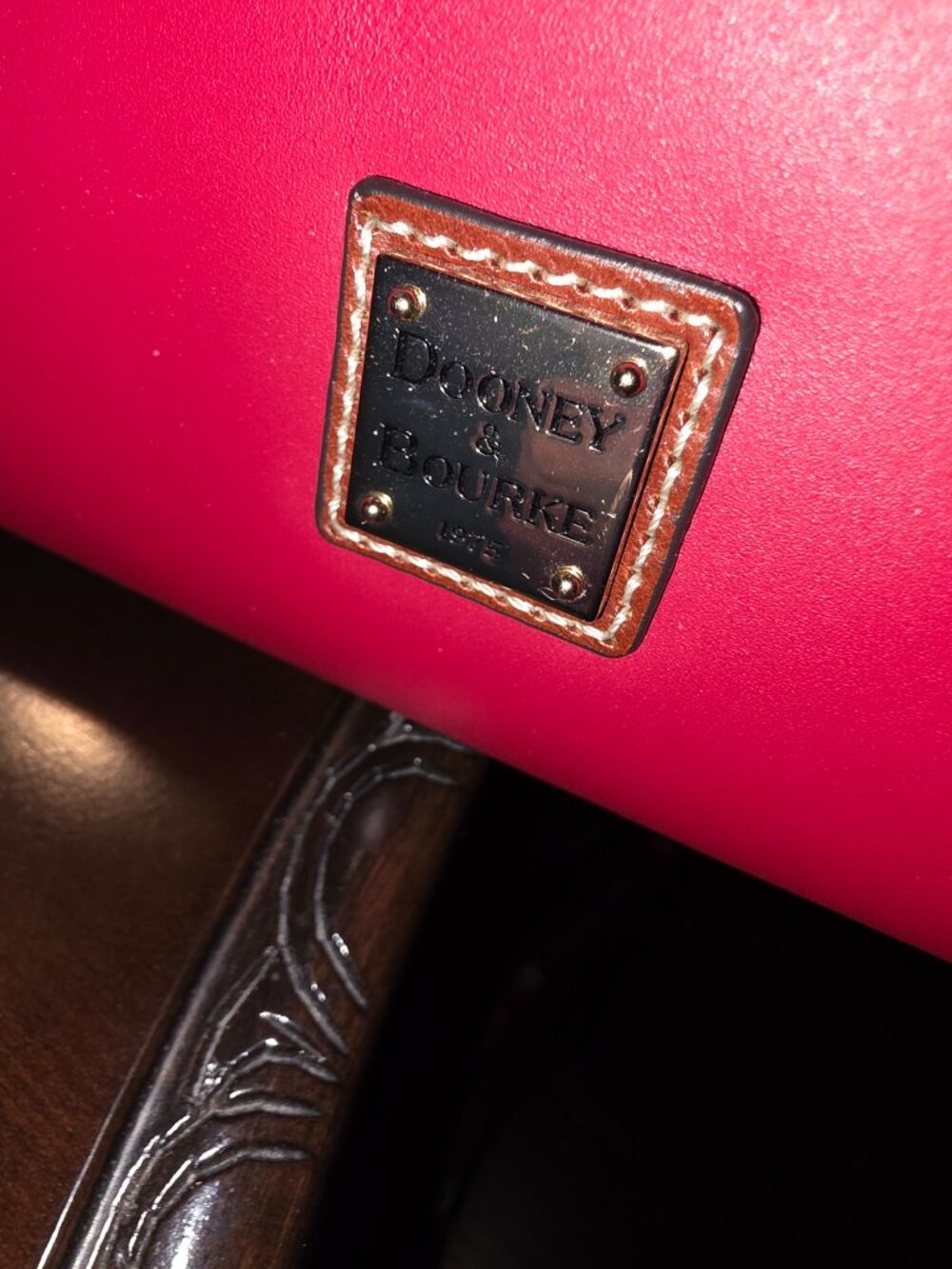 Dooney & Bourke Penrose Red Leather Hobo Bag - Picture 10 of 15